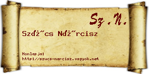 Szűcs Nárcisz névjegykártya